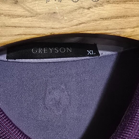 Greyson Performance Polo - Plum - Sz XL* - Picture 2 of 4
